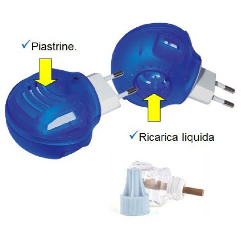 foto del prodotto trade shop traesio presa fornello elettrico antizanzare ricarica liquida o piastrina ricarica liquida piastrine 