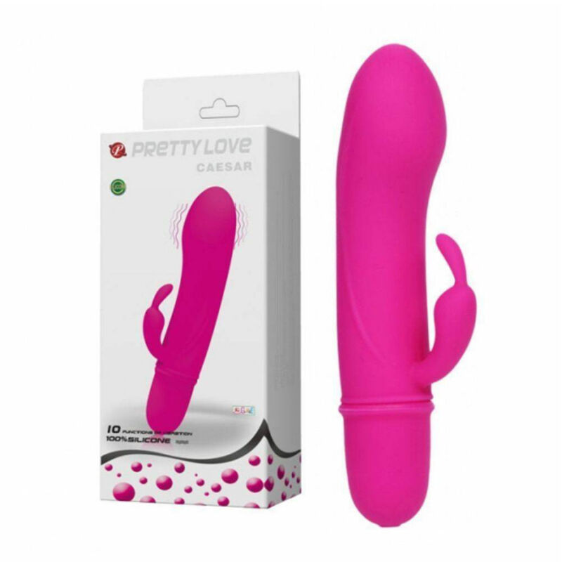 foto del prodotto trade shop traesio pretty love caesar vibratore 10 funzioni vagina e clitoride rabbit in silicone 