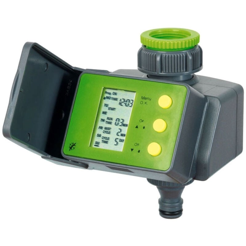 foto del prodotto trade shop traesio programmatore irrigazione giardino automatico digitale con presa rubinetto 20 27 