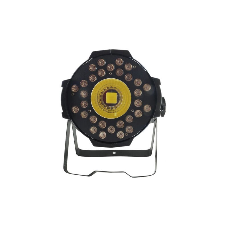 foto del prodotto trade shop traesio proiettore rgbw faro led cob dmx rgbw 31 led strobo effetto disco faretto luce 