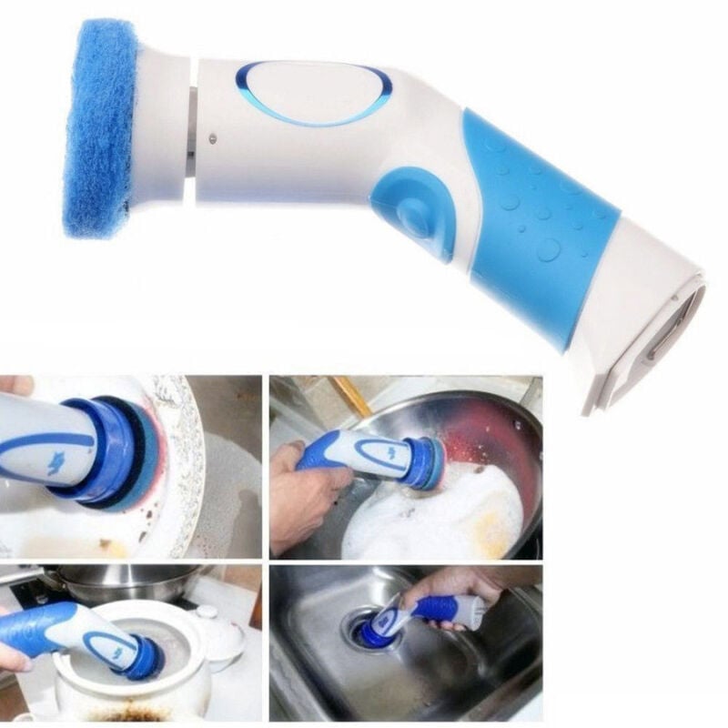 foto del prodotto trade shop traesio pulitore power scrubber sgrassatore rotante impermeabile scrosta piatti pentole 