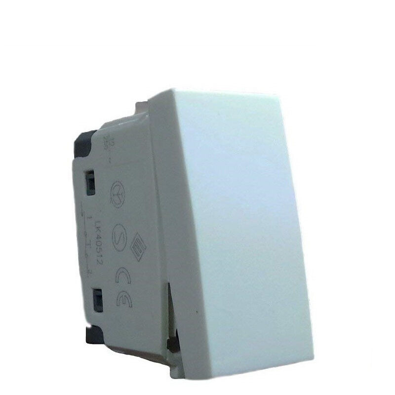 foto del prodotto trade shop traesio pulsante interruttore a due vie jk 40578 piccolo bianco a leva 16a 125 250v 