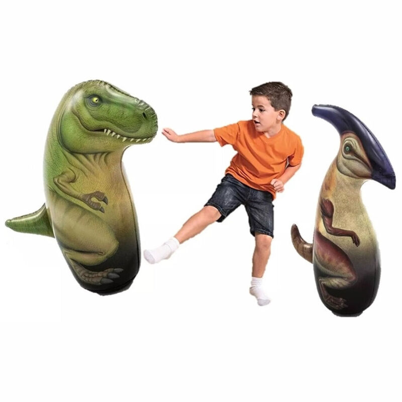 foto del prodotto trade shop traesio pungiball a forma di dinosauri 3d per bambini 91 cm 3 modelli assortiti 52287 