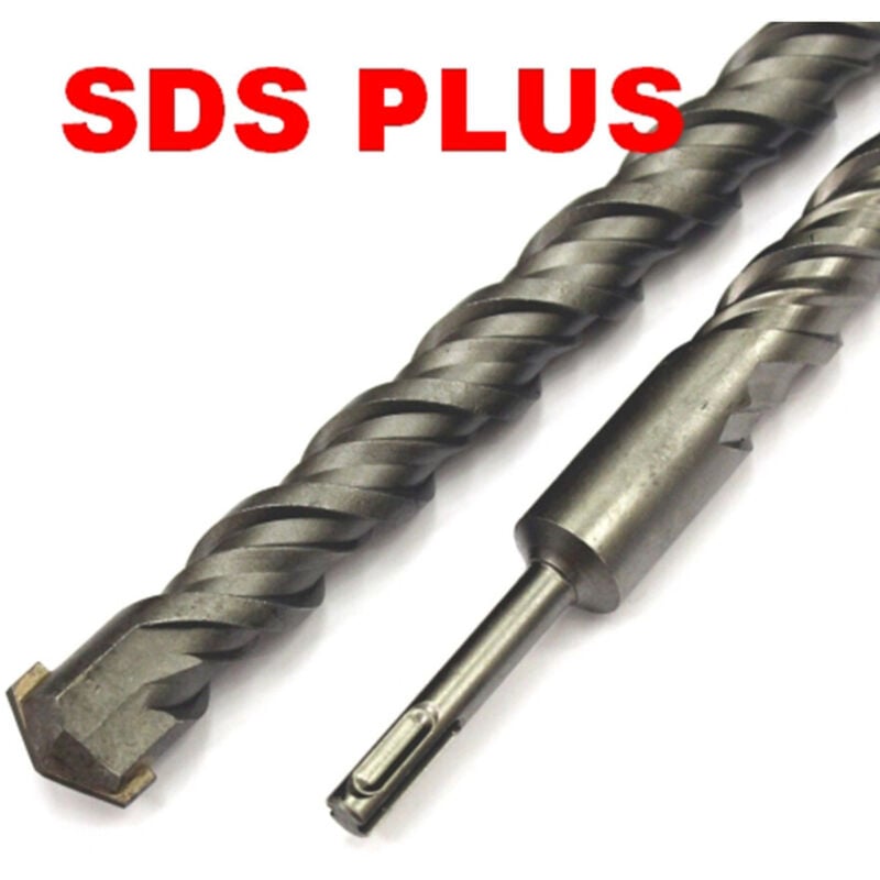 foto del prodotto trade shop - traesio - punta gigante a doppia elica con attacco sds plus per martello demolitore - 800 x 32 mm