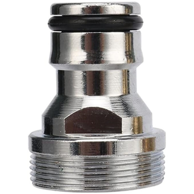 foto del prodotto trade shop traesio raccordo per tubi da giardino attrezzature per capezzoli filettate m22 m24 in acciaio 