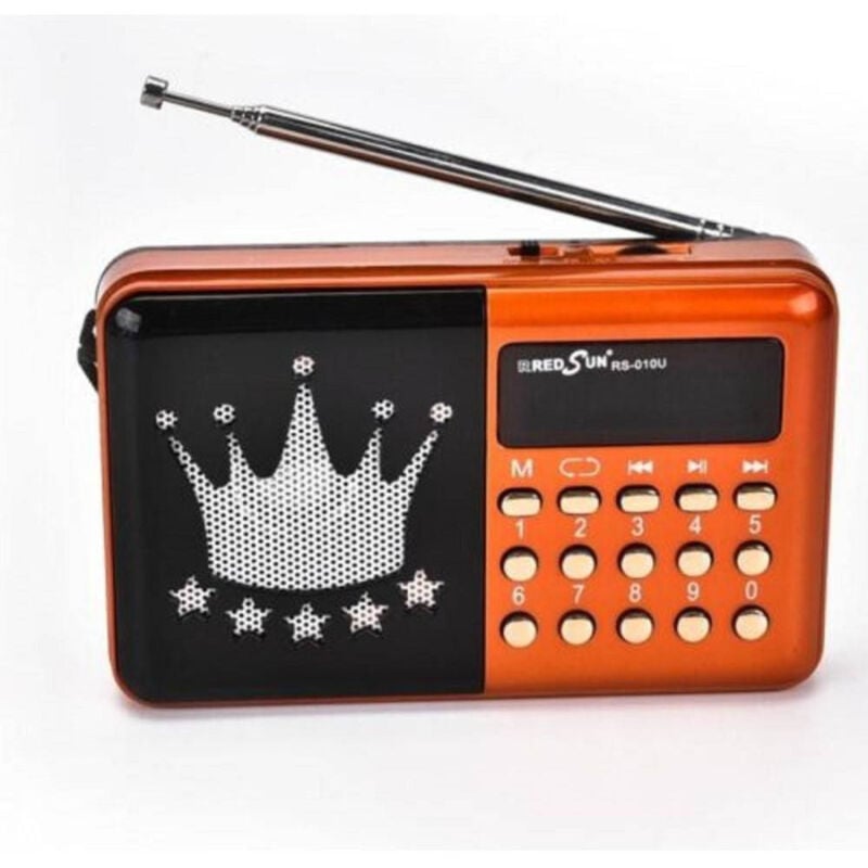 foto del prodotto trade shop traesio radio fm rs 010u lettore musicale player portatile microsd mmc usb aux 