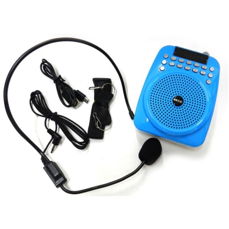 foto del prodotto trade shop traesio - radio karaoke acquagym animazione usb cassa speaker mp3 ricaricabile microfono -