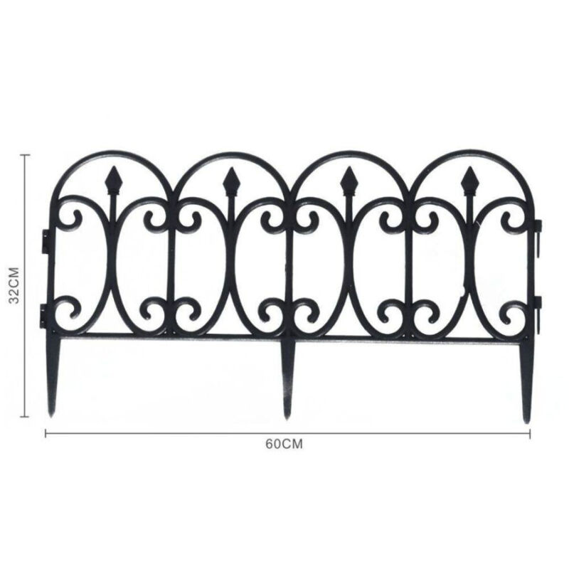 foto del prodotto trade shop traesio recinzione per giardino steccato bordo per prato in polipropilene dim 32x60cm 