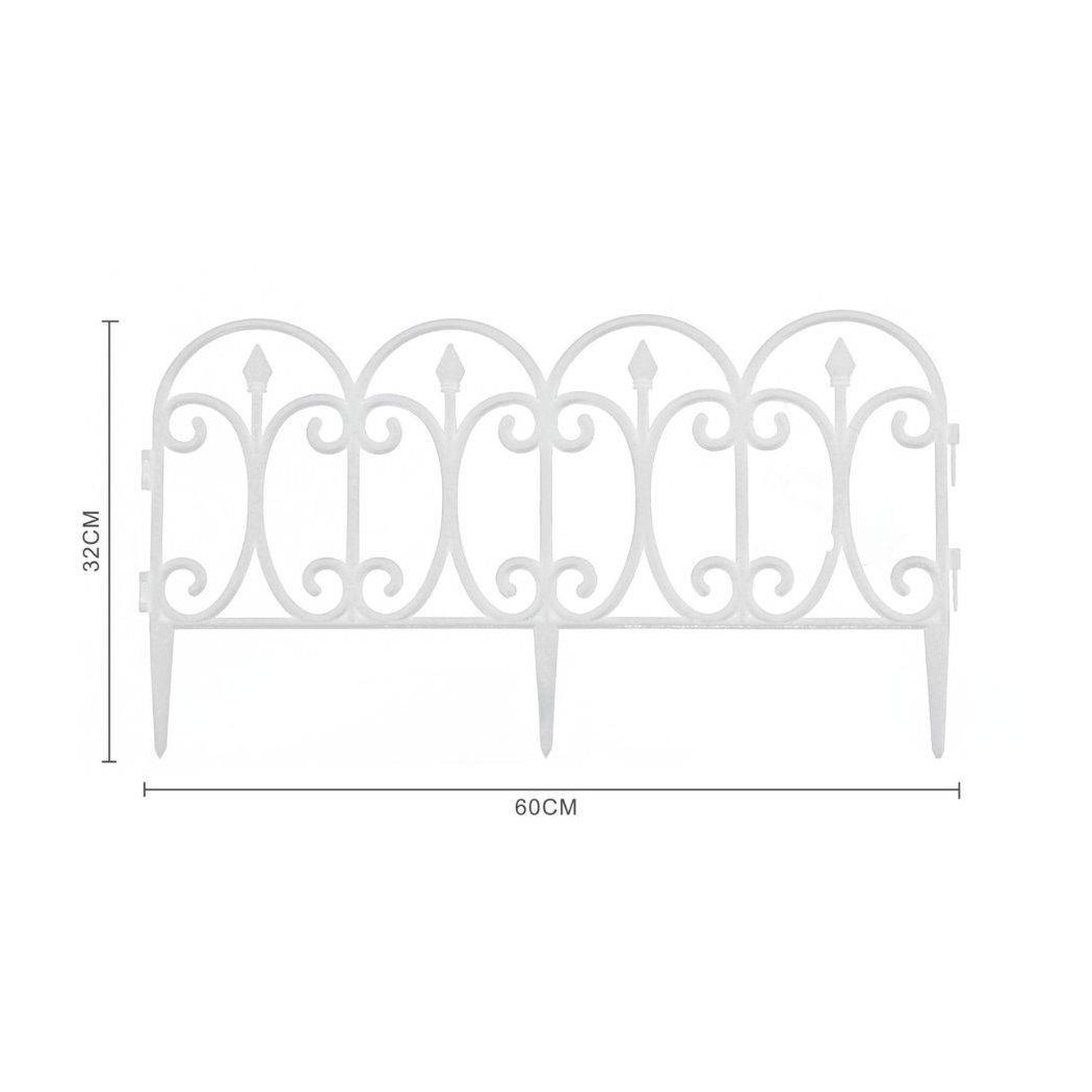 foto del prodotto trade shop traesio recinzione per giardino steccato bordo per prato in polipropilene dim 32x60cm 