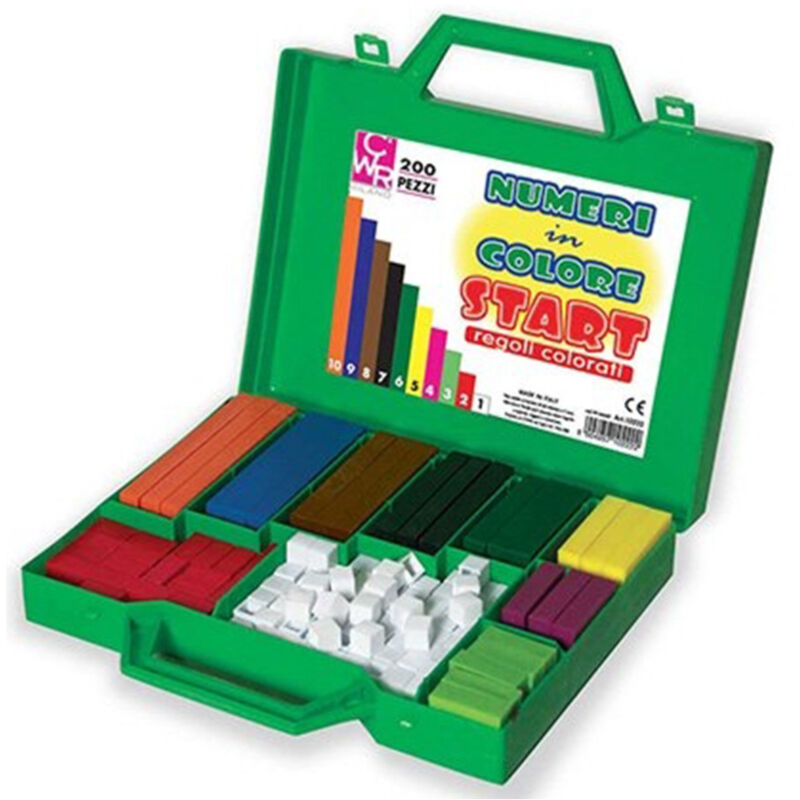 foto del prodotto trade shop traesio regoli gioco didattico regolo colorati numeri per matematica calcoli scuola 