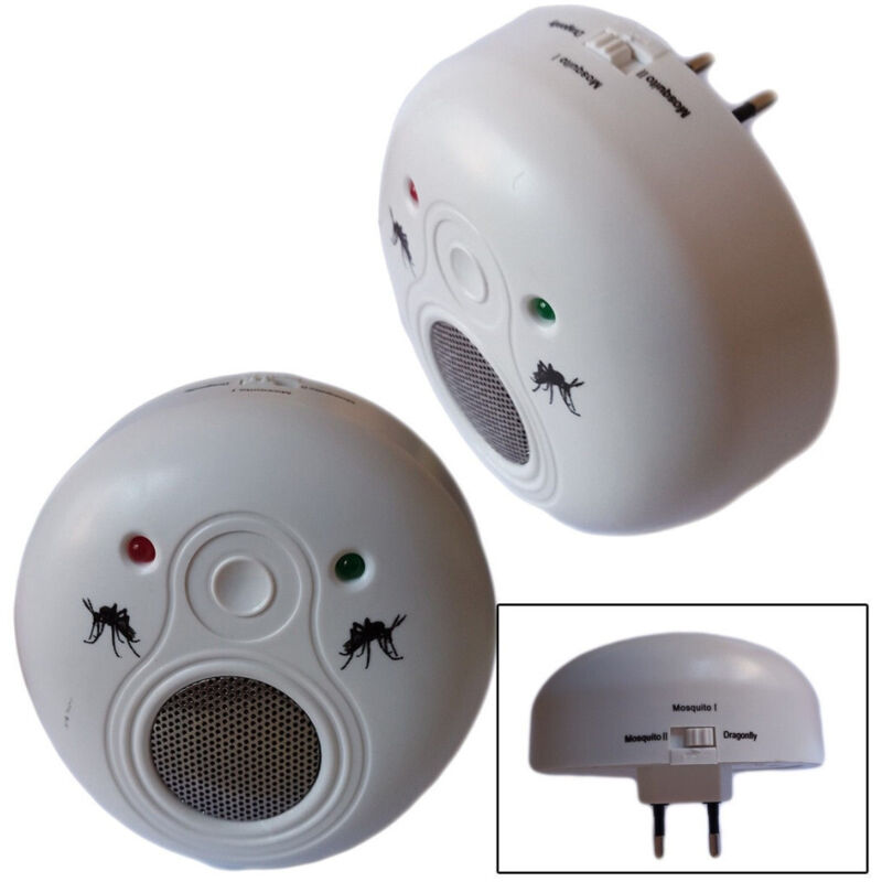 foto del prodotto trade shop traesio repellente elettrico scaccia allontana zanzare insetti con ultrasuoni ke 915e 