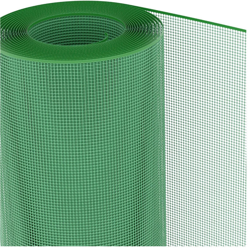 foto del prodotto trade shop traesio rete protettiva in plastica per aiuole 1 x 5 mt a maglia quadrata 5x5 mm 016353 