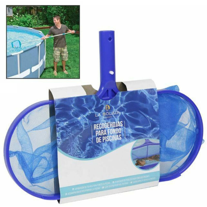 foto del prodotto trade shop traesio - retino a sacco da piscina vasche per raccogliere foglie insetti pulitore piscine -