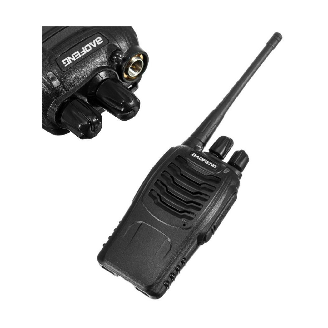foto del prodotto trade shop traesio ricetrasmittente pmr radio uhf 400 470 mhz walkie talkie cuffie 