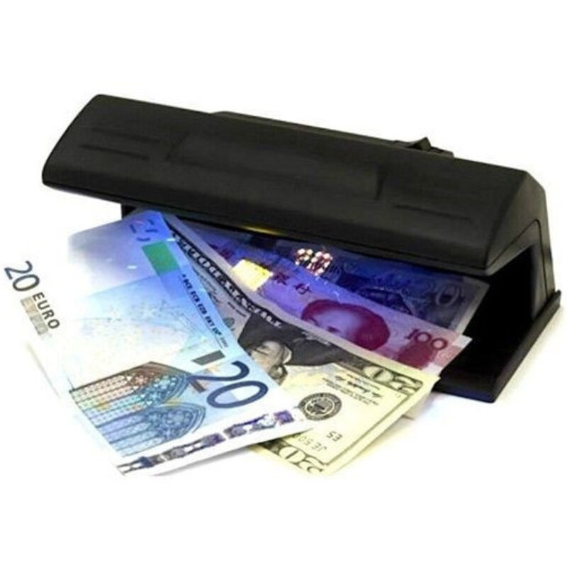 foto del prodotto trade shop traesio rilevatore banconote soldi falsi false uv ultravioletti money detector 318 