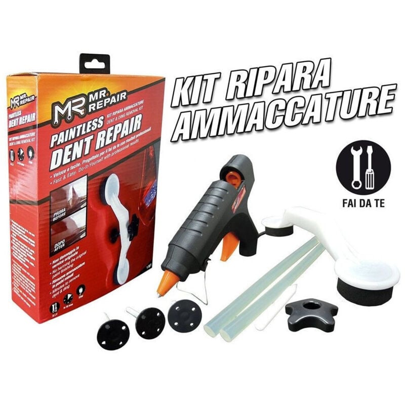 foto del prodotto trade shop traesio ripara botte auto kit ammaccature bozzi carrozzeria pops a dent bang bolle 