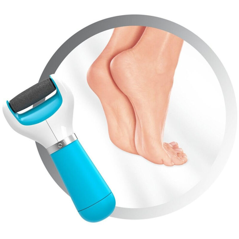 foto del prodotto trade shop traesio roll elettrico a batterie per pedicure cura dei piedi rimuove calli duroni 