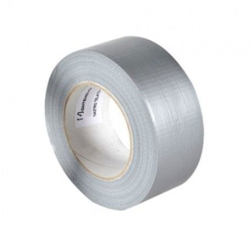 foto del prodotto trade shop traesio rotolo nastro adesivo isolante grigio 4,8cmx12mt super resistente professionale 
