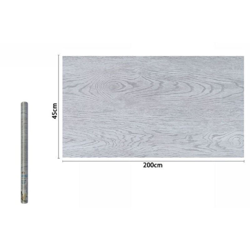 foto del prodotto trade shop traesio rotolo pellicola adesiva effetto legno bianco 45cmx2mt mobili cassetti 71230 casa 