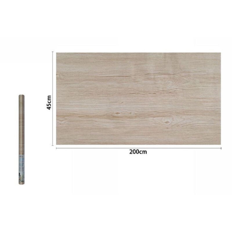 foto del prodotto trade shop traesio rotolo pellicola adesiva fantasia effetto legno 45cm x 2mt mobili cassetti 71234 