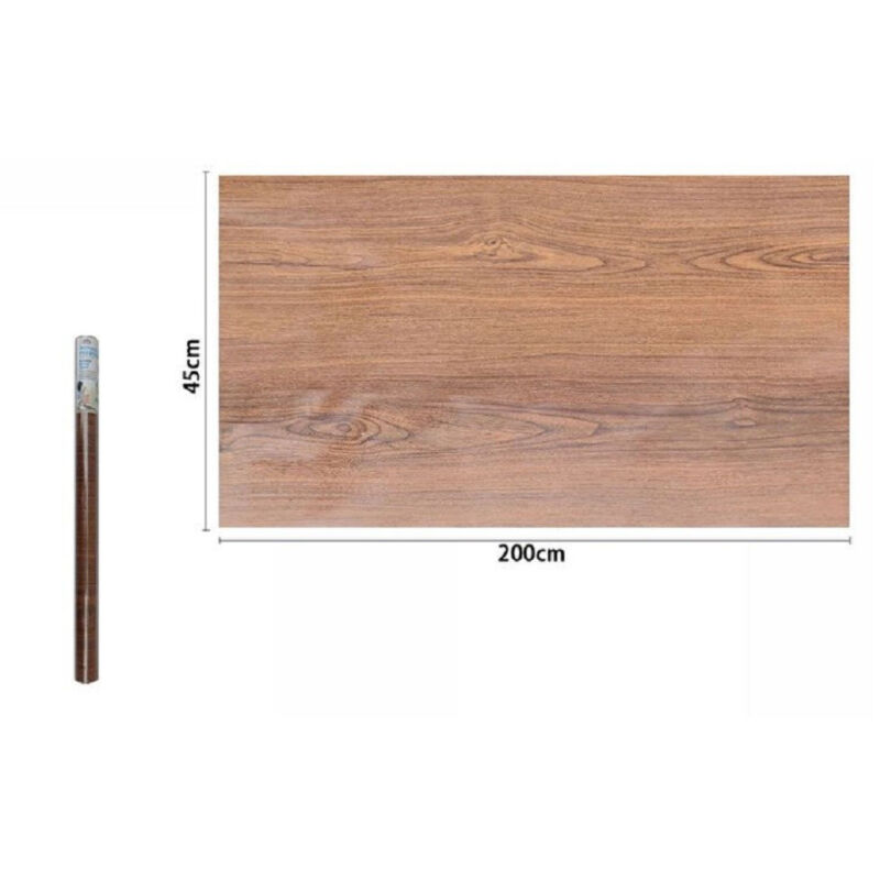 foto del prodotto trade shop traesio rotolo pellicola adesiva parete effetto legno 45cmx2mt per cassetti mobili 71243 