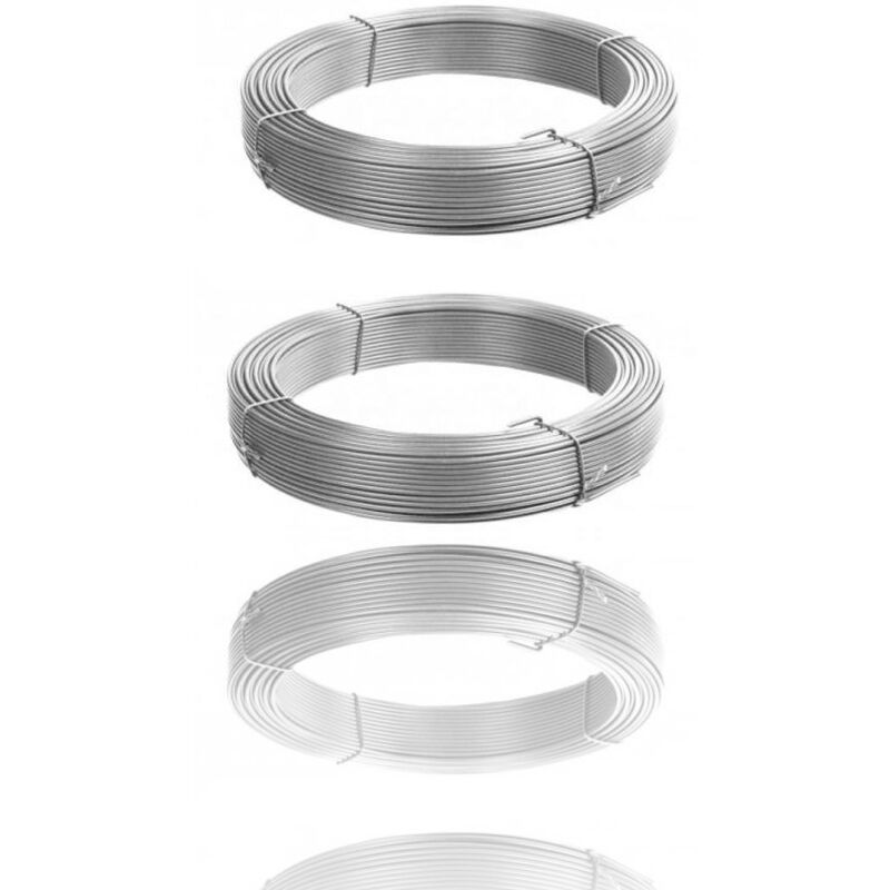 foto del prodotto trade shop traesio rotolo rotoli 2 pezzi cavo filo ferro 20mtx1.3mm cc.6882 multifunzione stringa 