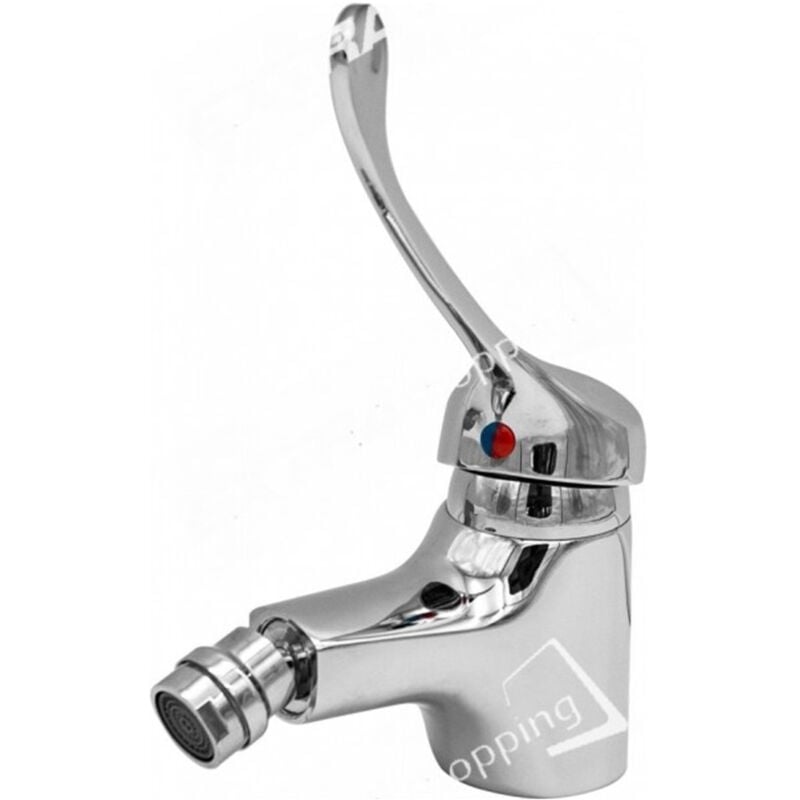 foto del prodotto trade shop traesio rubinetto miscelatore bidet con comando a gomito leva lunga clinica per disabili 