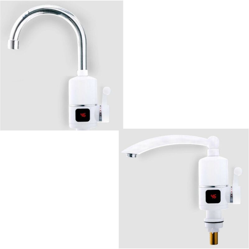 foto del prodotto trade shop traesio rubinetto miscelatore elettrico caldaia acqua calda con display rx 010 