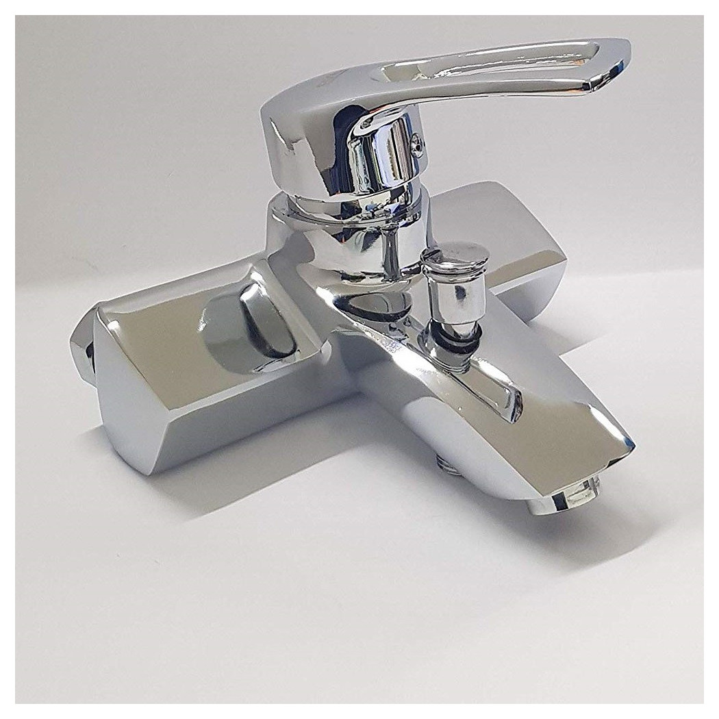foto del prodotto trade shop traesio rubinetto miscelatore vasca 52950 monocomando monoforo doccia rubinetteria 