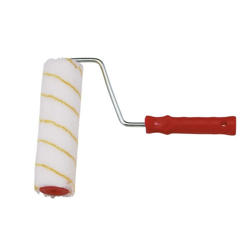foto del prodotto trade shop traesio rullo per pittura murale cordonato 125mm pennello pareti casa stanza vernice no goccia 