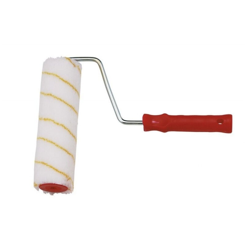 foto del prodotto trade shop traesio - rullo per pittura murale cordonato 175mm pennello pareti casa stanza vernice no goccia -