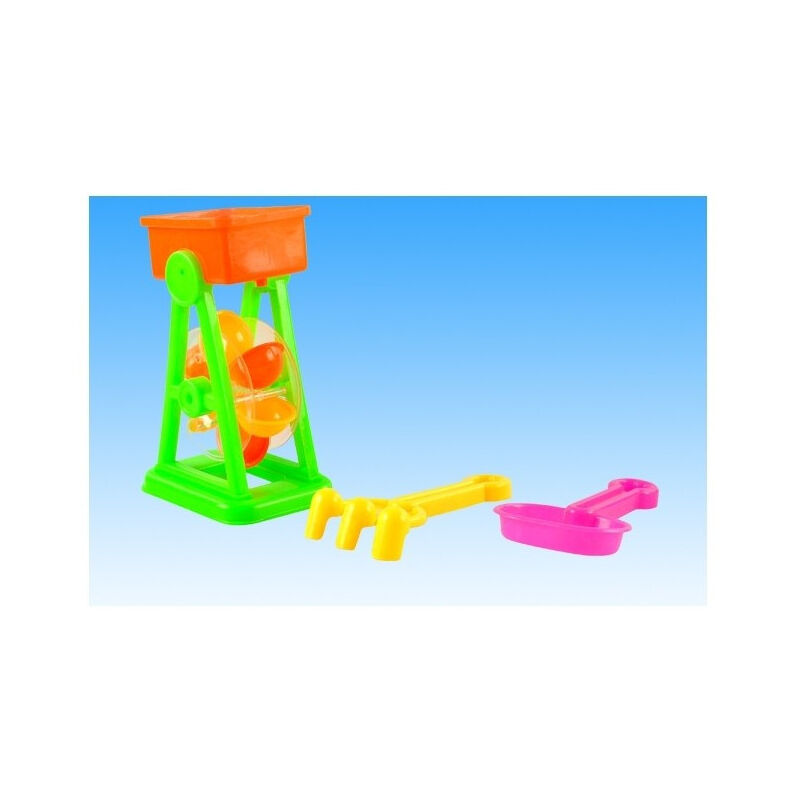 foto del prodotto trade shop traesio ruota mulino clessidra pala pale paletta rastello gioco spiaggia mare bambini 