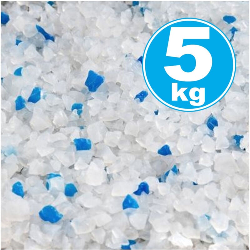 foto del prodotto trade shop traesio sabbia silicea antiodore cristalli 1 8mm 5 kg biodegradabile lettiera gatti 