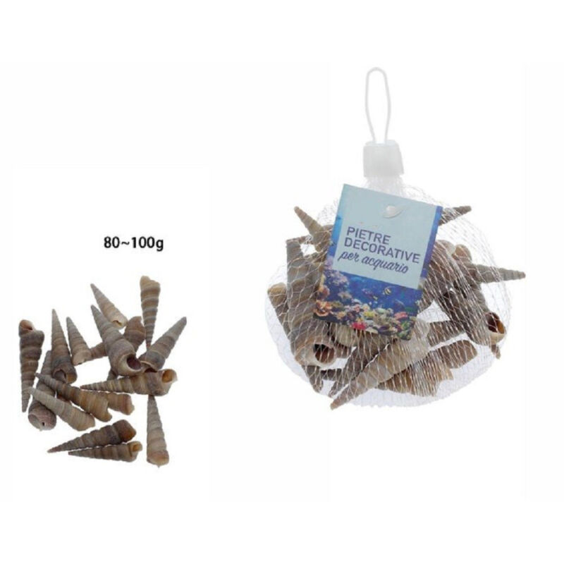 foto del prodotto trade shop traesio sacchetto conchiglie di mare spirale decorazione per acquario da 80 100gr 70281 