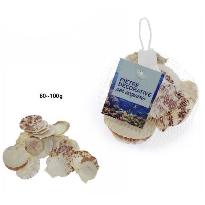 foto del prodotto trade shop traesio sacchetto da 80 100gr conchiglie di mare decorazione ornamento per acquario 70284 