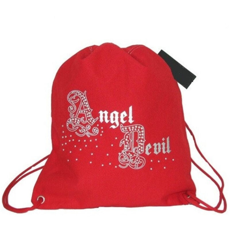 foto del prodotto trade shop traesio sakky bag sacco scuola sport palestra tempo libero sacca angeldevil rosso 