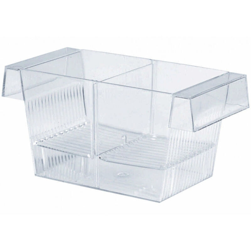 foto del prodotto trade shop traesio sala parto rigida 3 in 1 per riproduzione pesci acquario con coperchio divisore 