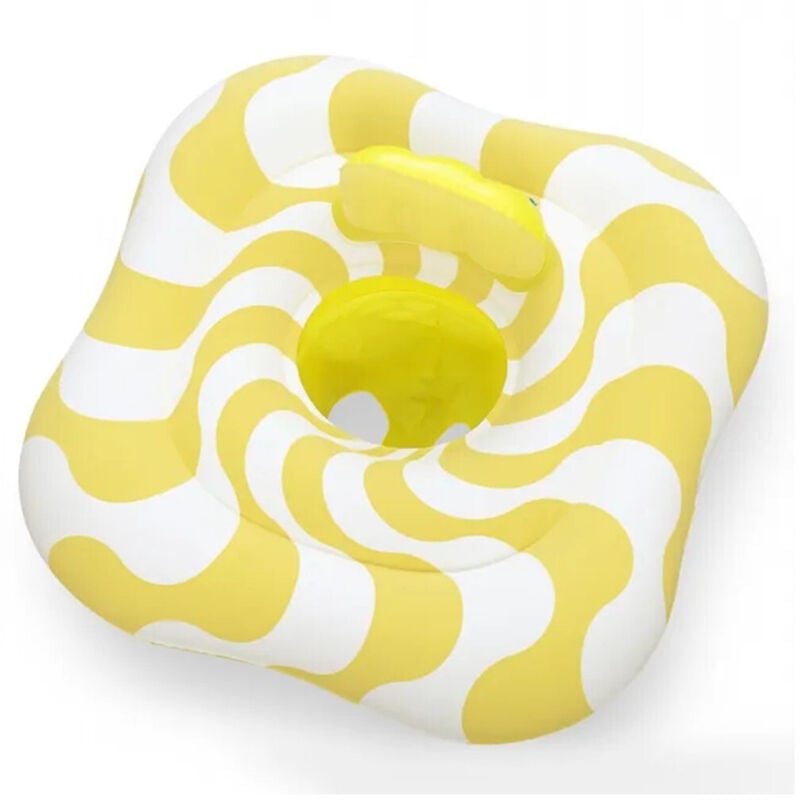 foto del prodotto trade shop traesio salvagente a mutandina quadrato gonfiabile swim safe comfort plush giallo 79x79cm 32298 