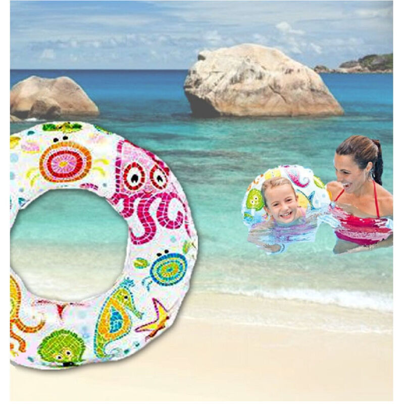 foto del prodotto trade shop traesio - salvagente ciambella gonfiabile galleggiante mare piscina spiaggia bambini 51cm -