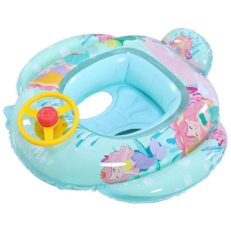 foto del prodotto trade shop traesio salvagente gonfiabile bambini mare con mutandina e schienale 70 cm verde marino 