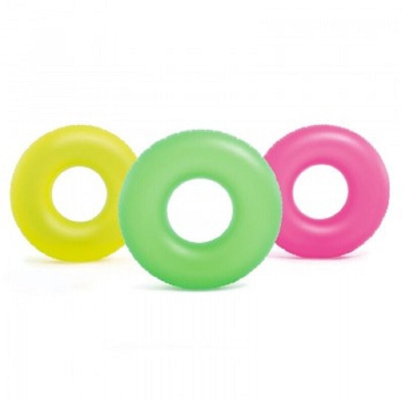 foto del prodotto trade shop traesio - salvagente gonfiabile neon 91 cm mare giochi spiaggia piscina nuoto estate 59262 -