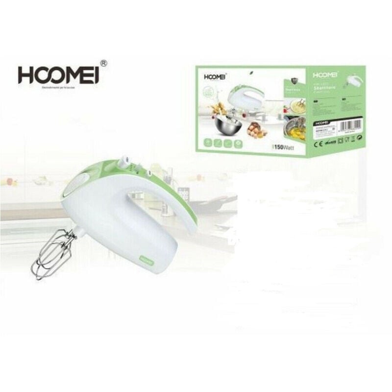 foto del prodotto trade shop traesio sbattitore elettrico 5 velocita frullatore impastatore 150 watt hoomei hm 6855 