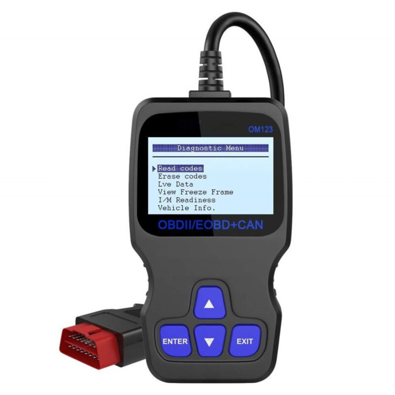 foto del prodotto trade shop traesio scanner universale diagnostico auto codice scansione lettore om123 obdii eobd can 