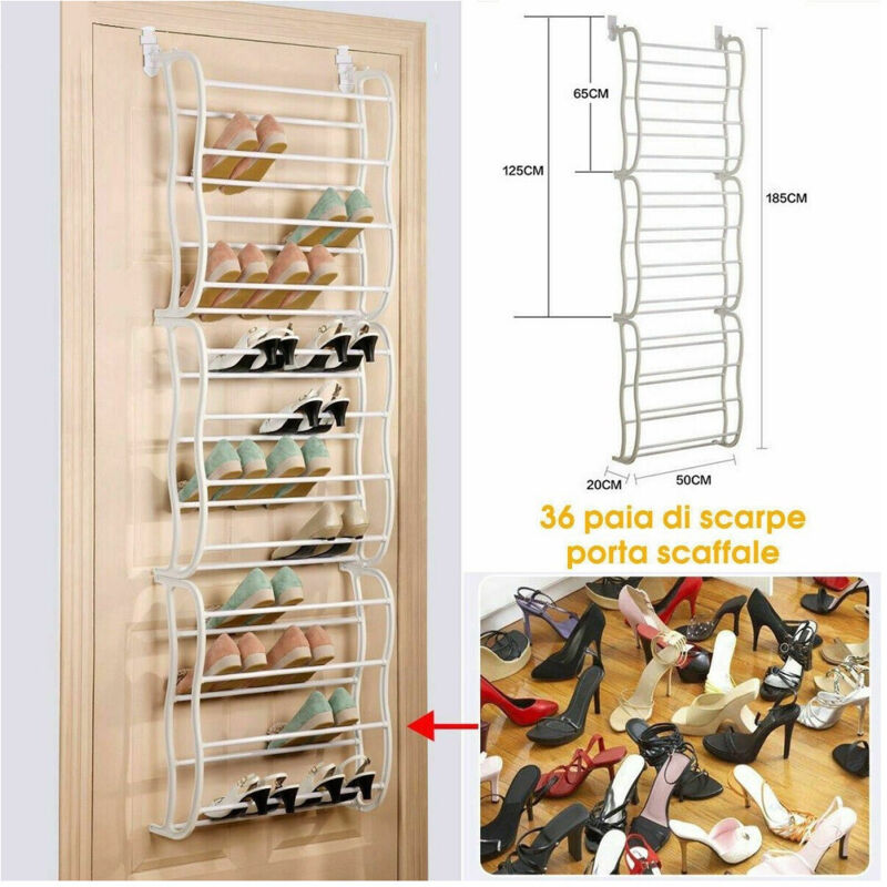foto del prodotto trade shop traesio scarpiera salvaspazio scaffale organizer ripostiglio porta scarpe stanza 