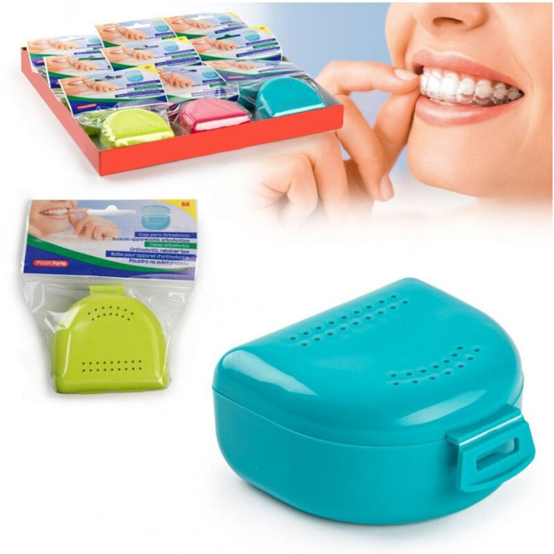 foto del prodotto trade shop traesio scatola box contenitore per apparecchio denti ortodontico n2 bite medio 12636 