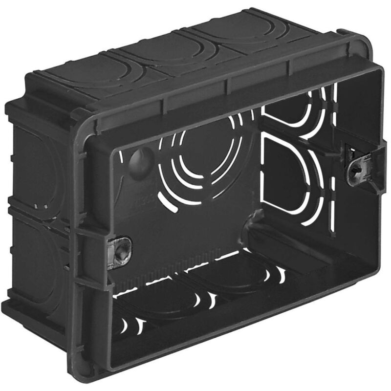 foto del prodotto trade shop traesio scatola di derivazione per installazione cavi 3 posti ad incasso 11 x 7.5 x 5 cm 