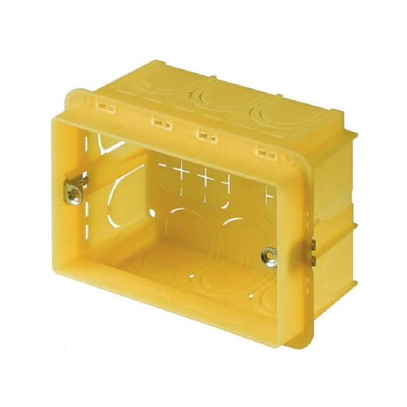 foto del prodotto trade shop traesio scatola universale di derivazione rettangolare da incasso 503 3 moduli posti 