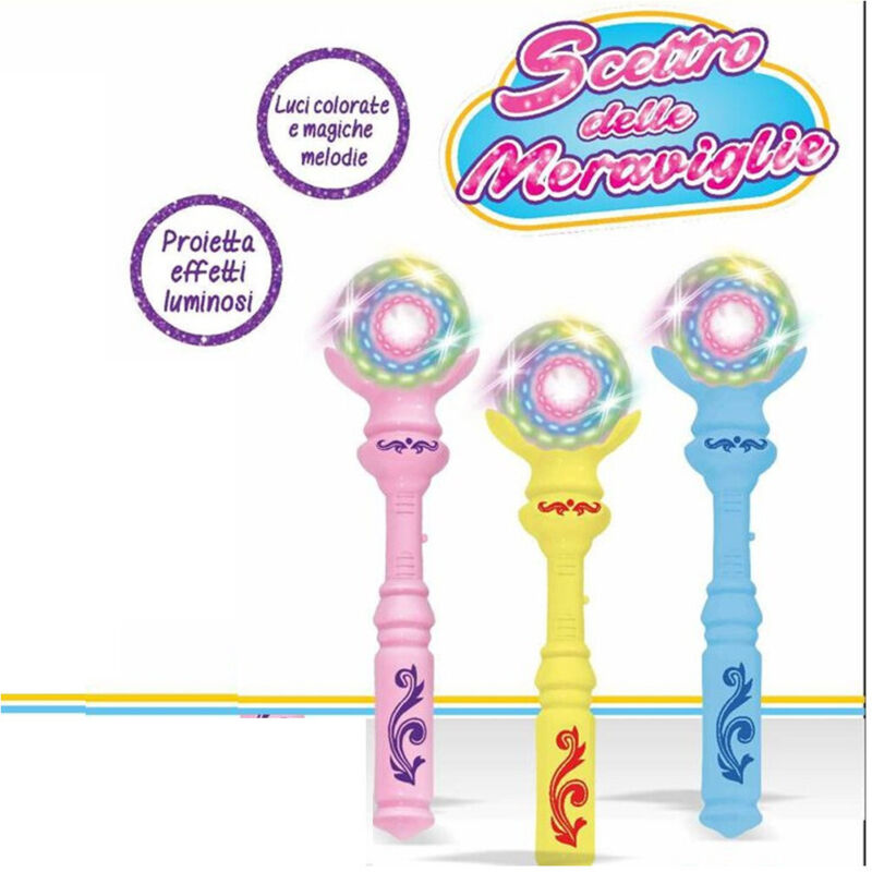 foto del prodotto trade shop traesio scettro delle meraviglie bacchetta principessa fatina sailor luci suoni bambine 