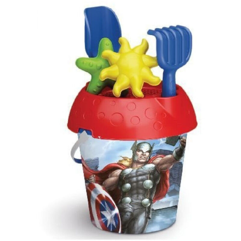 foto del prodotto trade shop traesio secchiello 18 cm avengers formine accessori giochi mare spiaggia bambine 861009 