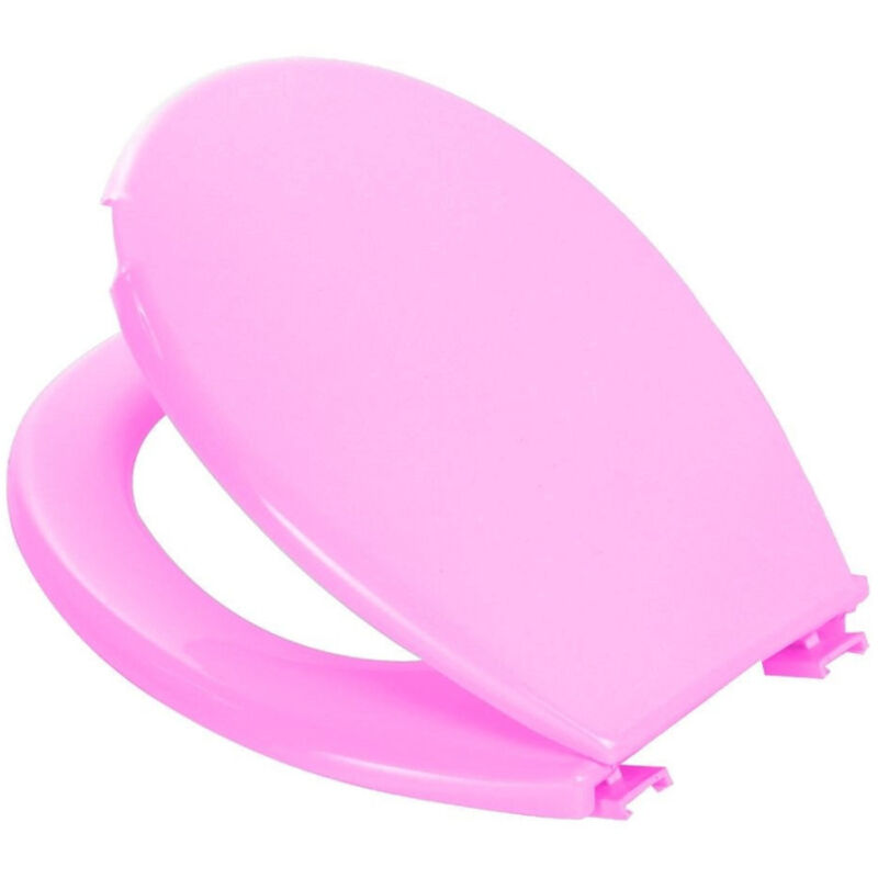 foto del prodotto trade shop traesio sedile coprivaso wc water copriwater bagno in pvc universale colore rosa 3,5